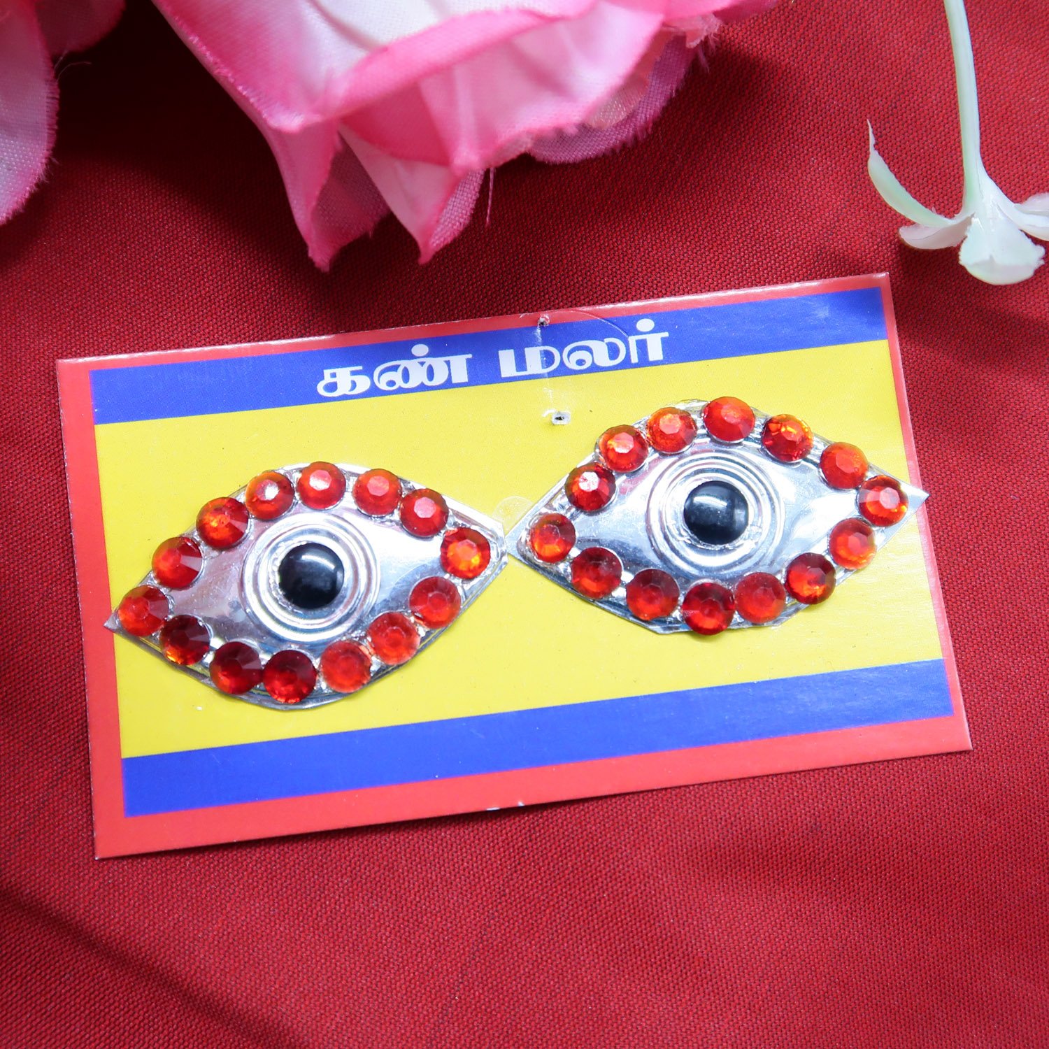 Kann Malar Eye Set for Deity Statue Amman | Stone Kanmalar - Divine India - Image 4