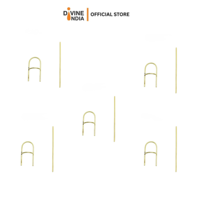 U Namam Namakutchi Namam Stick | Traditional Brass Nama Kambi | Brass Namakutchi for Tilak (Pack of 5)