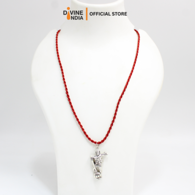 Bahubali Hanuman Brass Locket | Bajrangi Hanuman Pendant With Free Necklace Cord Rope