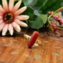 Munga | Certified Natural Coral Stone |  Coral Stone  | Pavalam Ring in 5 Metals - Batu karang