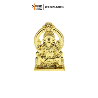 Mix Metal Ganesha Idol for Car Dashboard Home & Office Table - Deco | Vinayagar Car Statue