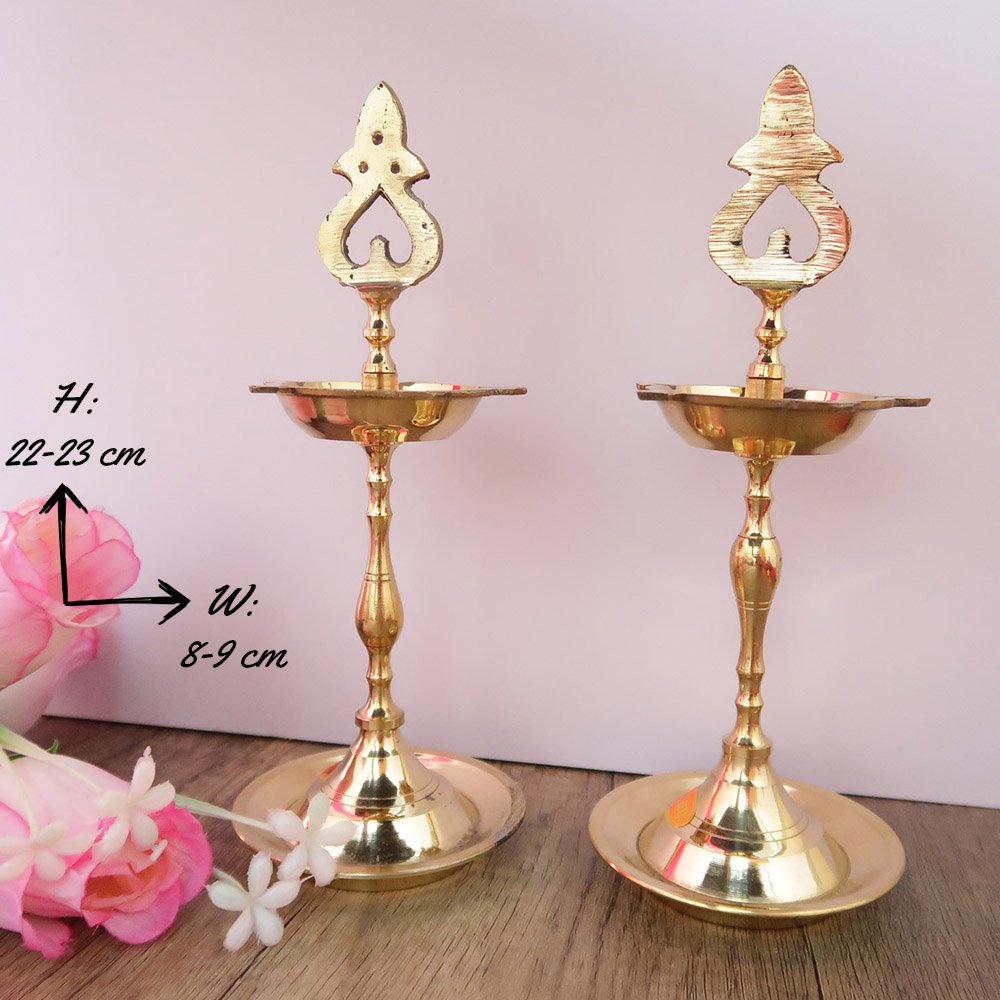 Pure Brass Vel Kuttu Vilakku | Indian Prayer Items