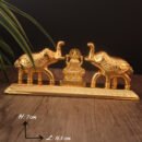 Metal Lakshmi Elephant with Kum Kum Storage / Indian Prayer Item