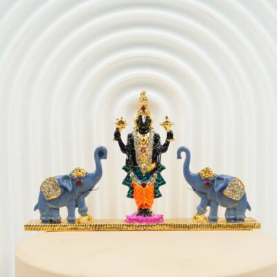 Mix Metal Perumal Statue  For Car, House & Alter Random Color