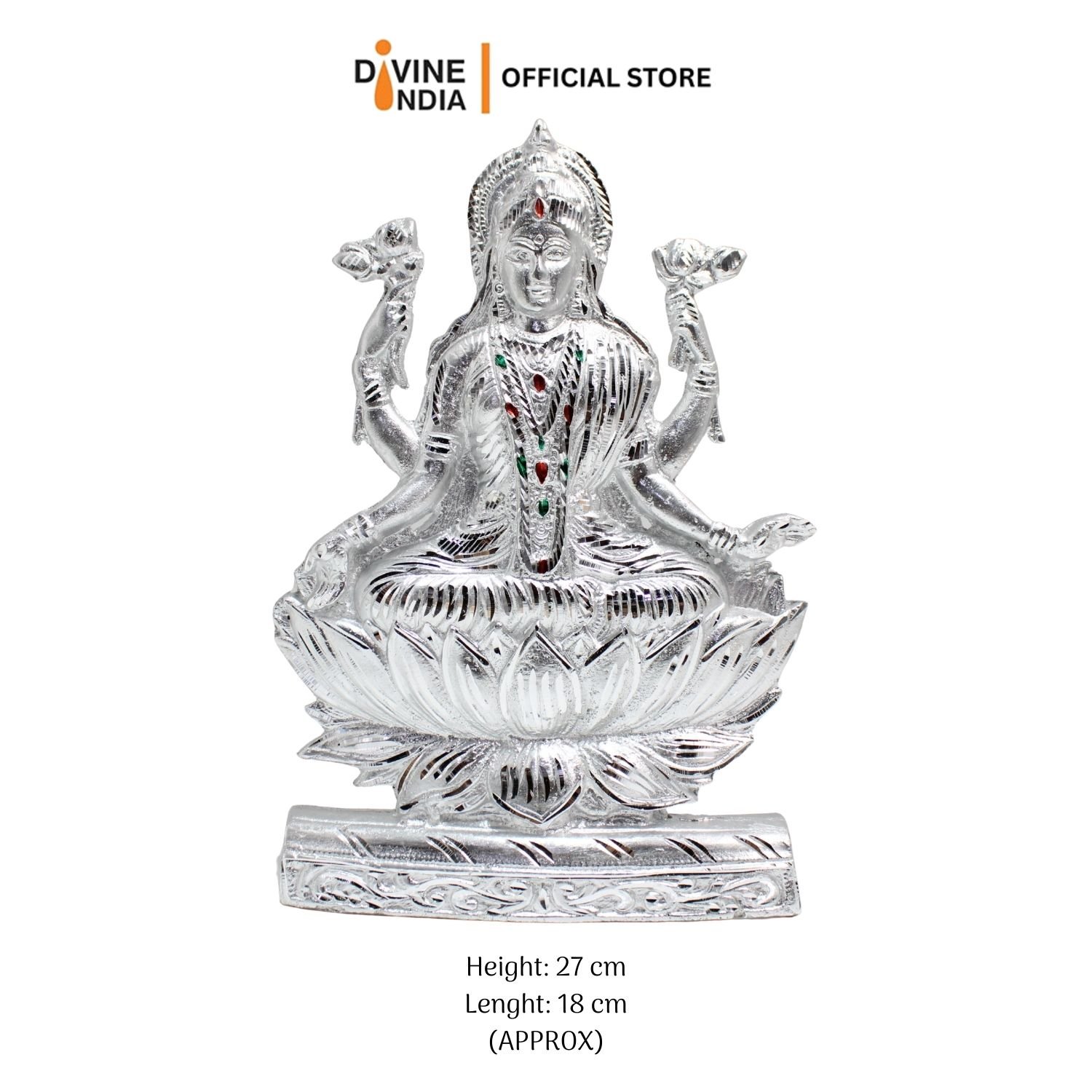 New Premium White Metal Lakshmi Wall Hanging Showpiece Figurine