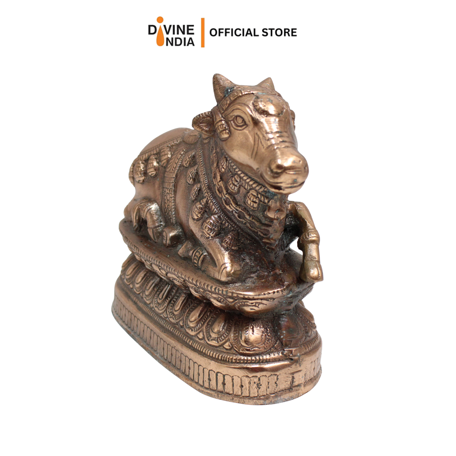 New Metal  Nandi Showpiece Figurine Copper Color