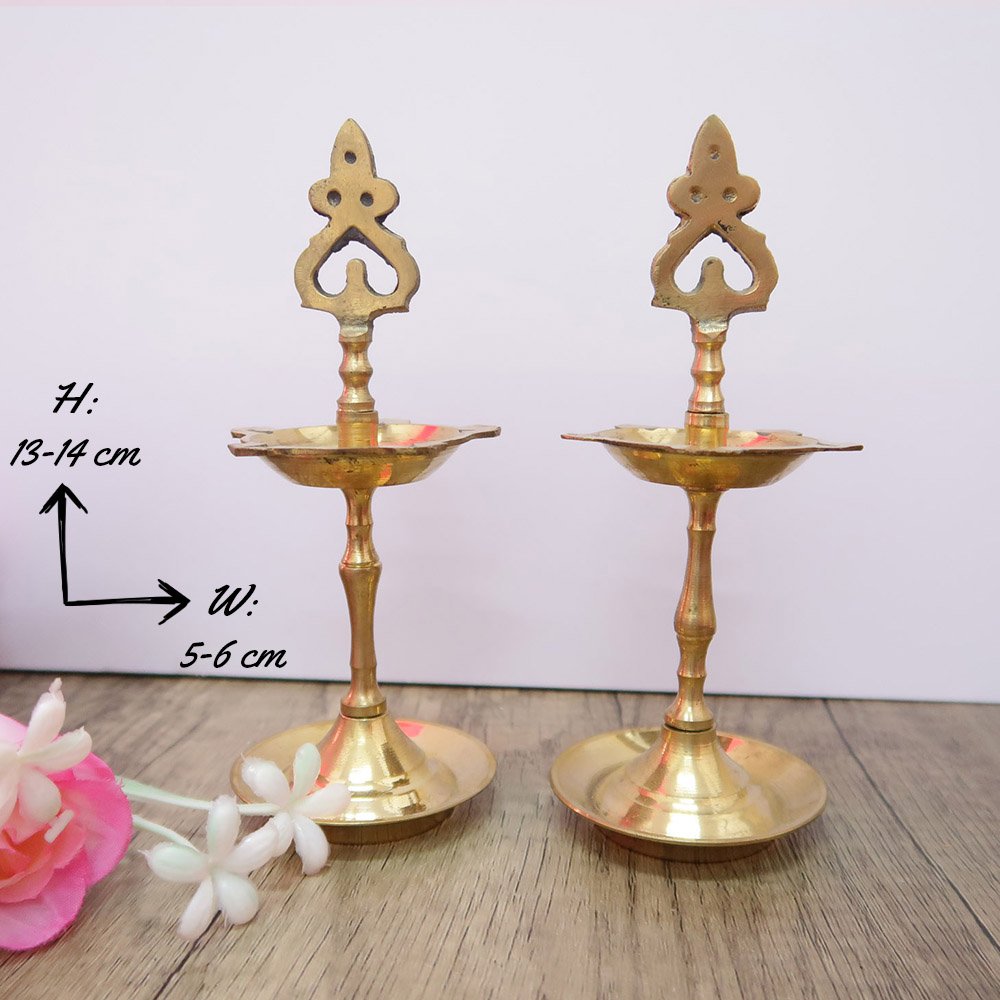 Pure Brass Vel Kuttu Vilakku | Indian Prayer Items - Image 2
