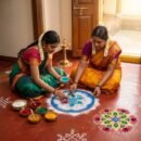 Rangoli Kolam Stencil | Kolam Thattu | 12 Inch | Deepavali Decoration