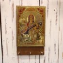 New Lakshmi Wooden Key Holder | Indian Key Holder - Wall Decor