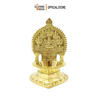 New Brass Ashtalakshmi Villaku | Oil Lamp | Festive & Deepavali Deco
