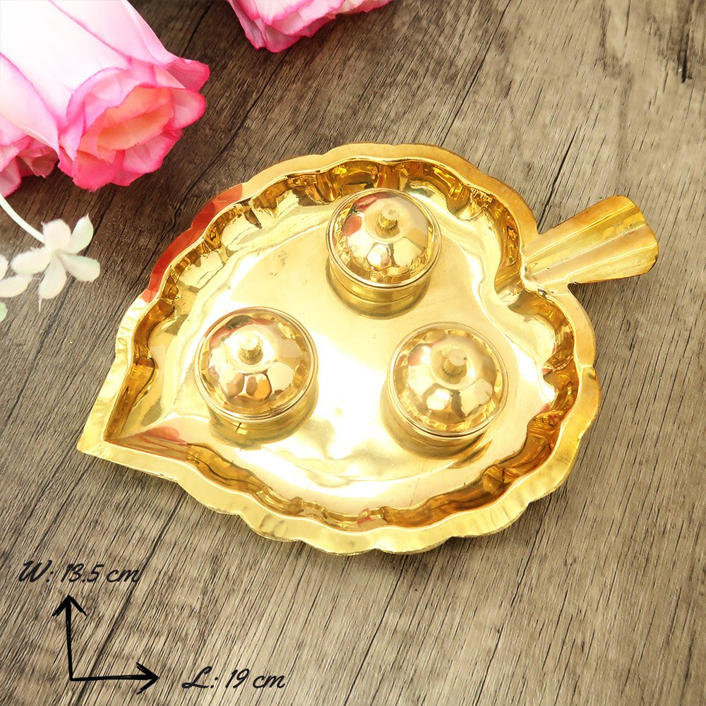 Brass Pooja Kum Kum Plate for Temple | Pooja | Alter Decoration