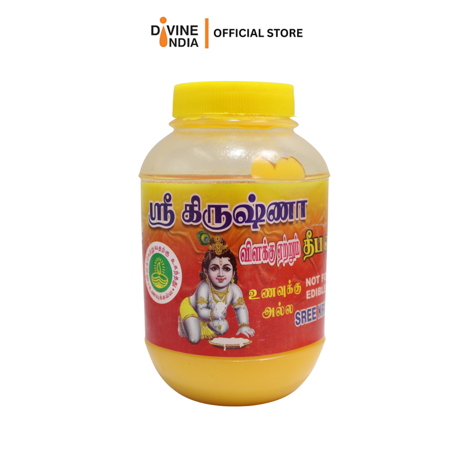 Vel Brand Premium Natural Krishna Ghee 500ml For Pooja lamp oil | Divine India