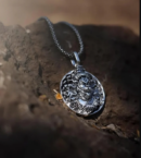 Hanuman Ji Steel Pendant Locket With Chain For Unisex