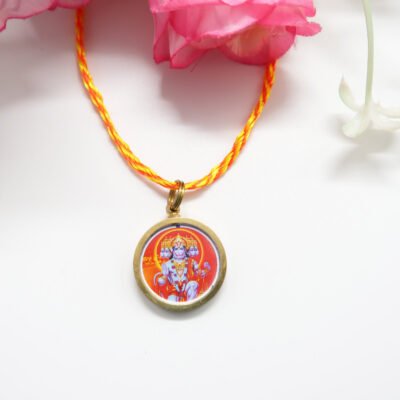 Hanuman & Shiva Pendant with Malai / Anjaneya & Shiva Pendant - Unisex