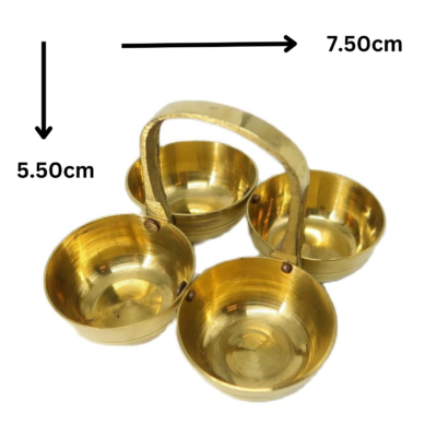 Brass Pooja Holder | Chokda | Chogada