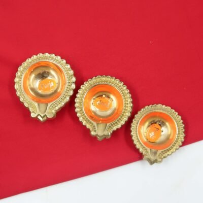 Brass Emboss Villaku Design | Emboss Diya | Indian Oil Lamp | Candle Holder