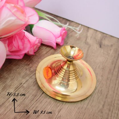 Brass Sudam Tattu | for Camphor - Indian Prayer Item