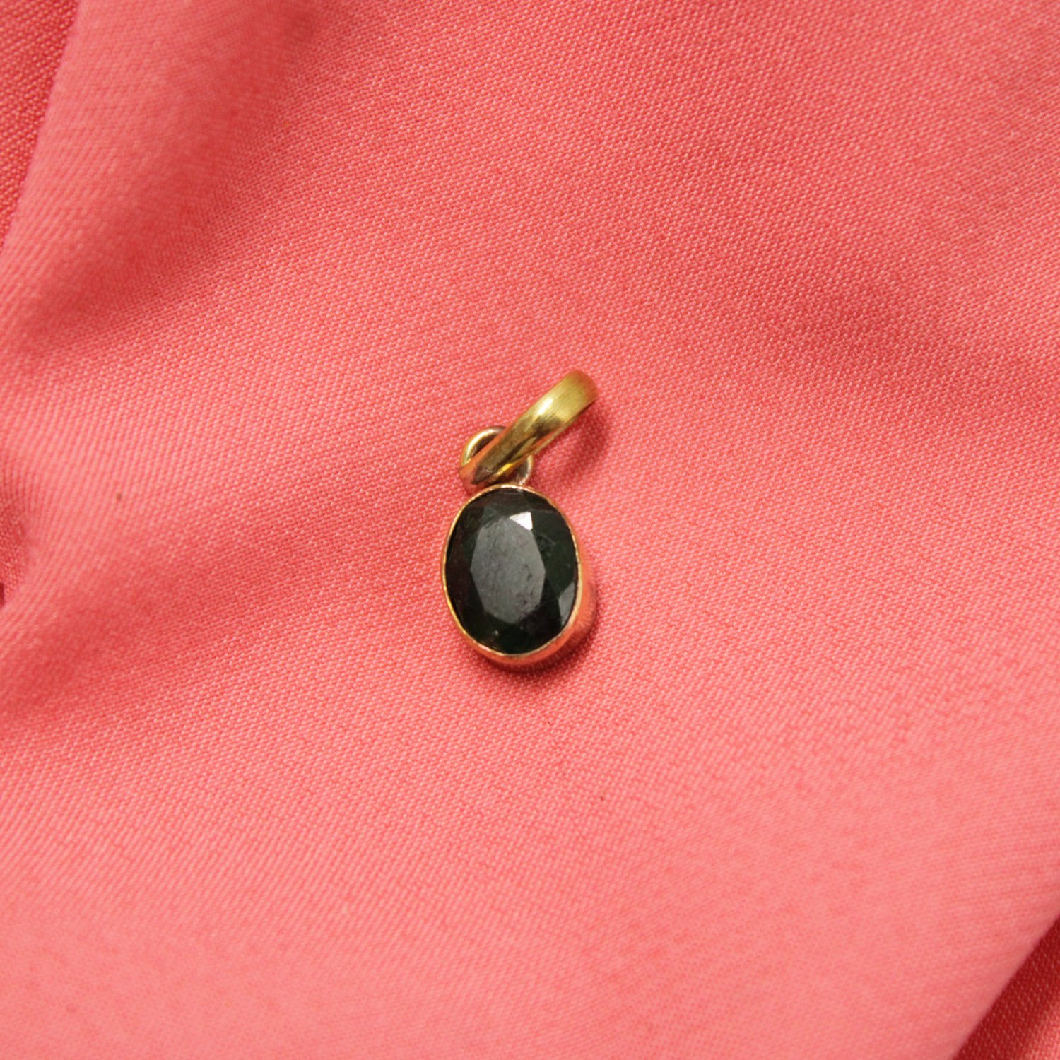 Panna | Certifed Natural Emerald Stone | Panna Green stone Pendant in 5 Metals - Zamrud - Image 2