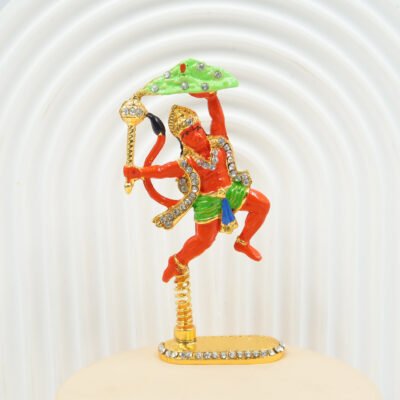 Mix Metal hanuman Murugan & Shivling Statue For Car, House & Alter Random Color
