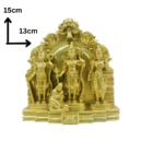 Sri Ram Darbar Murti, Rama Sita Lakshman Hanuman Decorative Showpiece Polyresin Statue for Pooja Gift Showpiece Vastu, Home Decor