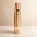 Pure Copper Half Hammered Drinking Bottle with 1 Glass - Copper Bottle Gift Set - 1L