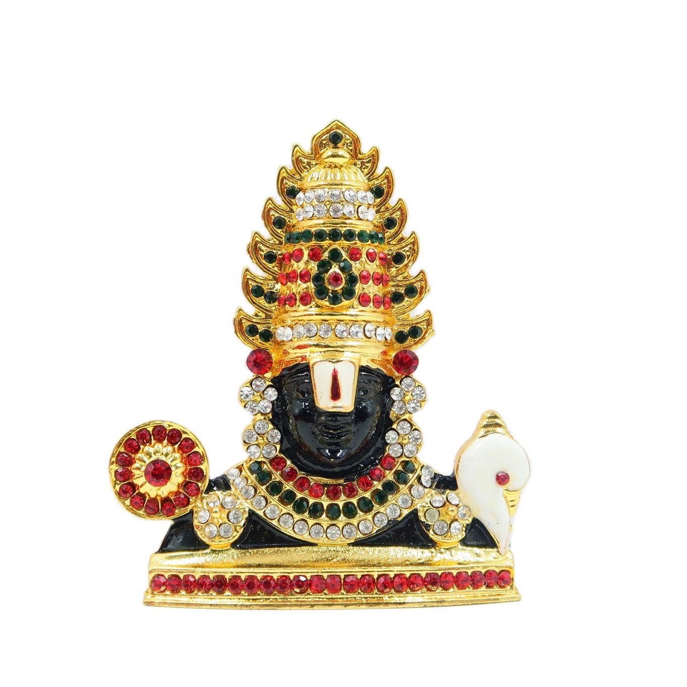 Mix Metal Perumal Statue  For Car, House & Alter Random Color