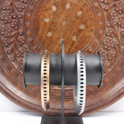 Tooth Cut Chakri Kada Khalsa Warrior Bracelet Bangle | Kappu