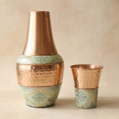 Pure Copper Drinking Pot - Venut Qutone Pot Set - 1L