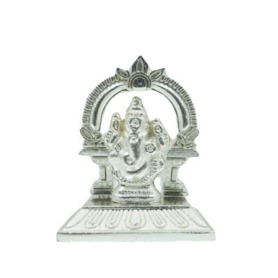 German Silver Ganesh Idol | Statue - Divine India