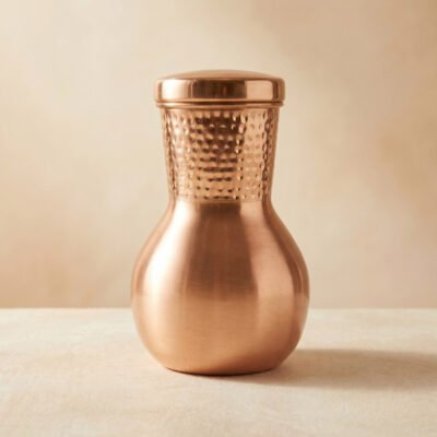 Pure Copper Dual Hammered Drinking Pot - Venut Pot 1.4L