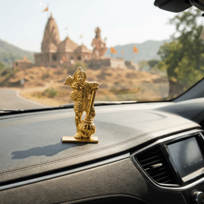 Mix Metal hanuman Idol for Car Dashboard Home & Office Table - Deco | Hamuman Ji Car Statue
