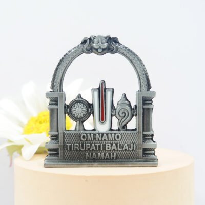 Mix Metal Venkateshwara Balaji Idol for Car Dashboard Home & Office Table | Thirupathi Balaji 2 Inches