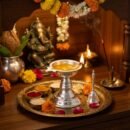 German Silver Single Way Villaku | Deepavali Oil Lamp | for Pooja Room, Home Temple & Festivals | Daily Use Oil Lamp