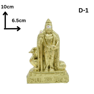 Beautiful idol of Lord Murugan coated with golden color Polyresin | Murugan Statue for Pooja Gift Showpiece Vastu, Home Decor