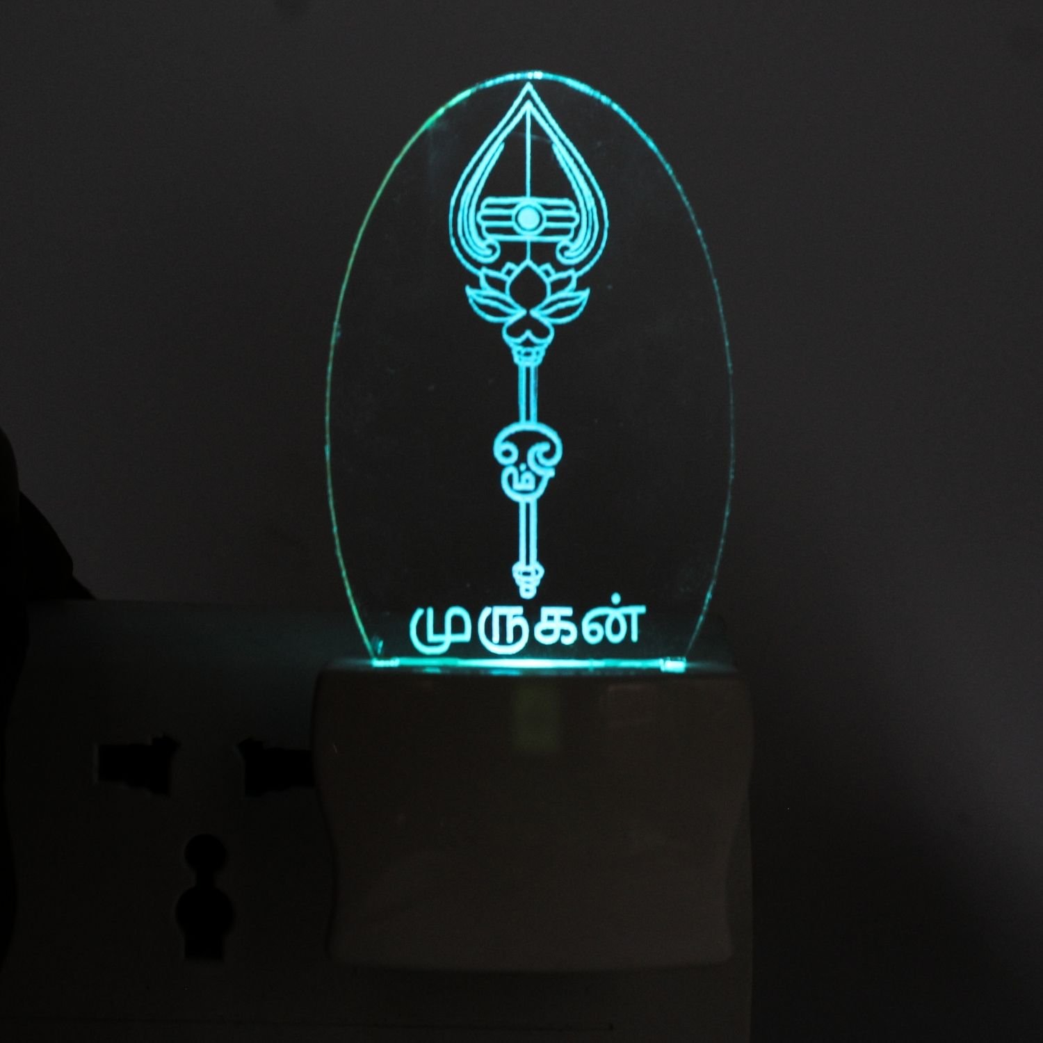 3D Illusion Vel Peacock LED Plug & Play Lamp | Spiritual Ambiance