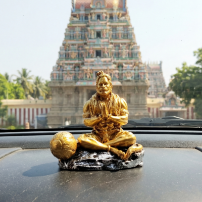 Namaskar Hanuman With Gada Statue By Resin for Pooja Gift Showpiece Vastu, Home Decor, Car |Hanuman Idol | Hanuman Silai