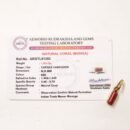 Munga | Certified Natural Coral Stone |  Coral Stone  | Pavalam Pendant in 5 Metals - Batu karang
