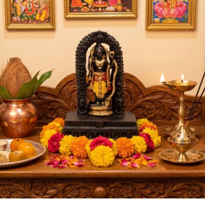 Shree Ram Lalla Resin Statue Idol Murti for Home & Office | Rama Statue For Puja Decor Showpiece for Mandir, Gift & Vastu