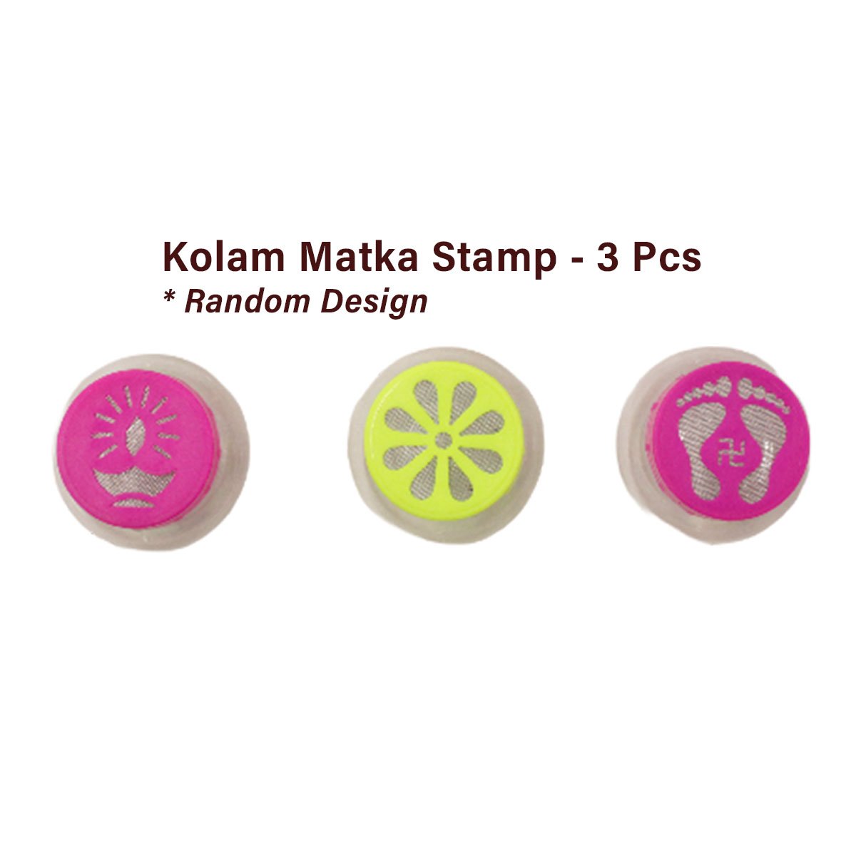 Random Matka Stamp For Kolam | Rangoli Making Kit Stamp Set | Deepavali Decoration Random Combo Set | Art Set Deco