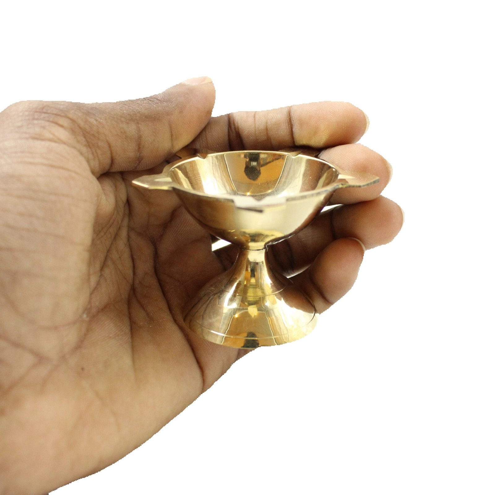 Indian Brass Panchmukhi Villaku | Indian Diya | Indian Oil Lamp | Deepavali Lamp | Indian Deco - Image 5