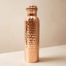 Divine India Full Hammered Copper Water Bottle 1L