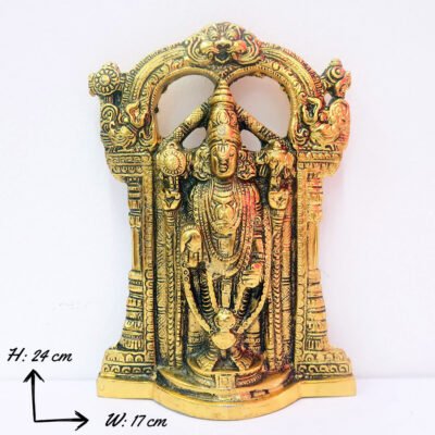 Antique Oxidized Metal Balaji Statue