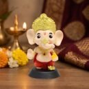 Baby Ganesha Resin Idol Murti for Car, Home & Office | Vinayagar For Puja Decor Showpiece for Mandir, Gift & Vastu