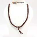 Red & White Sandalwood mala Malai with One Guru Beads Tassel 108+1 | Chandan Mala