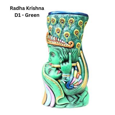 Handmade Mix Terracotta Vase | Krishna Design | Home Decoration - Big