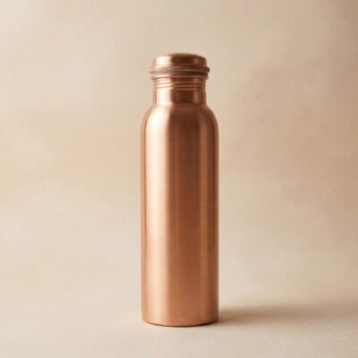Divine India Lacquer Copper Water Bottle - New Designs 1L
