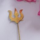 Pure Brass Trisoolam | Trishul | Tri Skakti for Protection - 3 Sizes