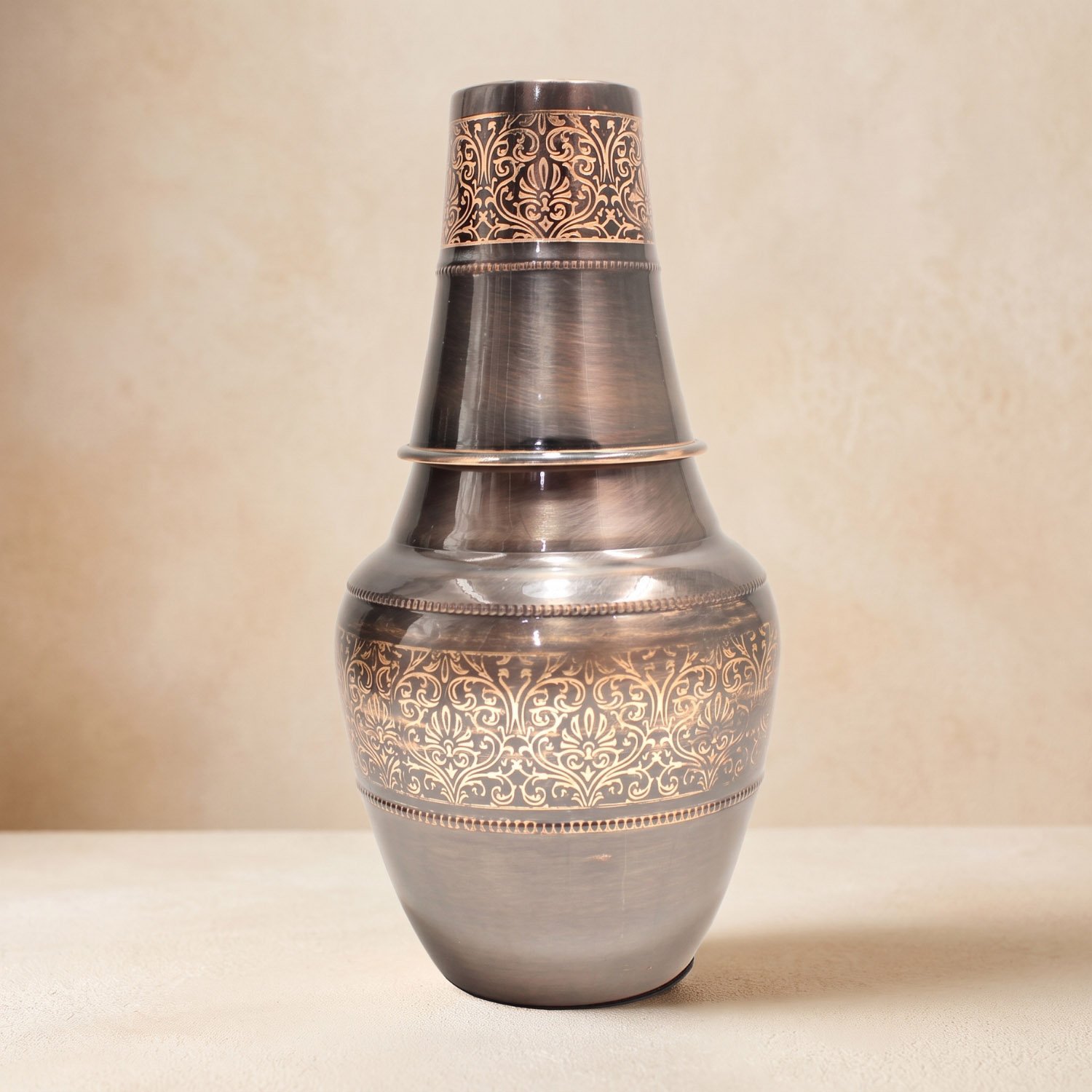 Pure Copper Etching Drinking Pot - Venut Pot Set - 1L