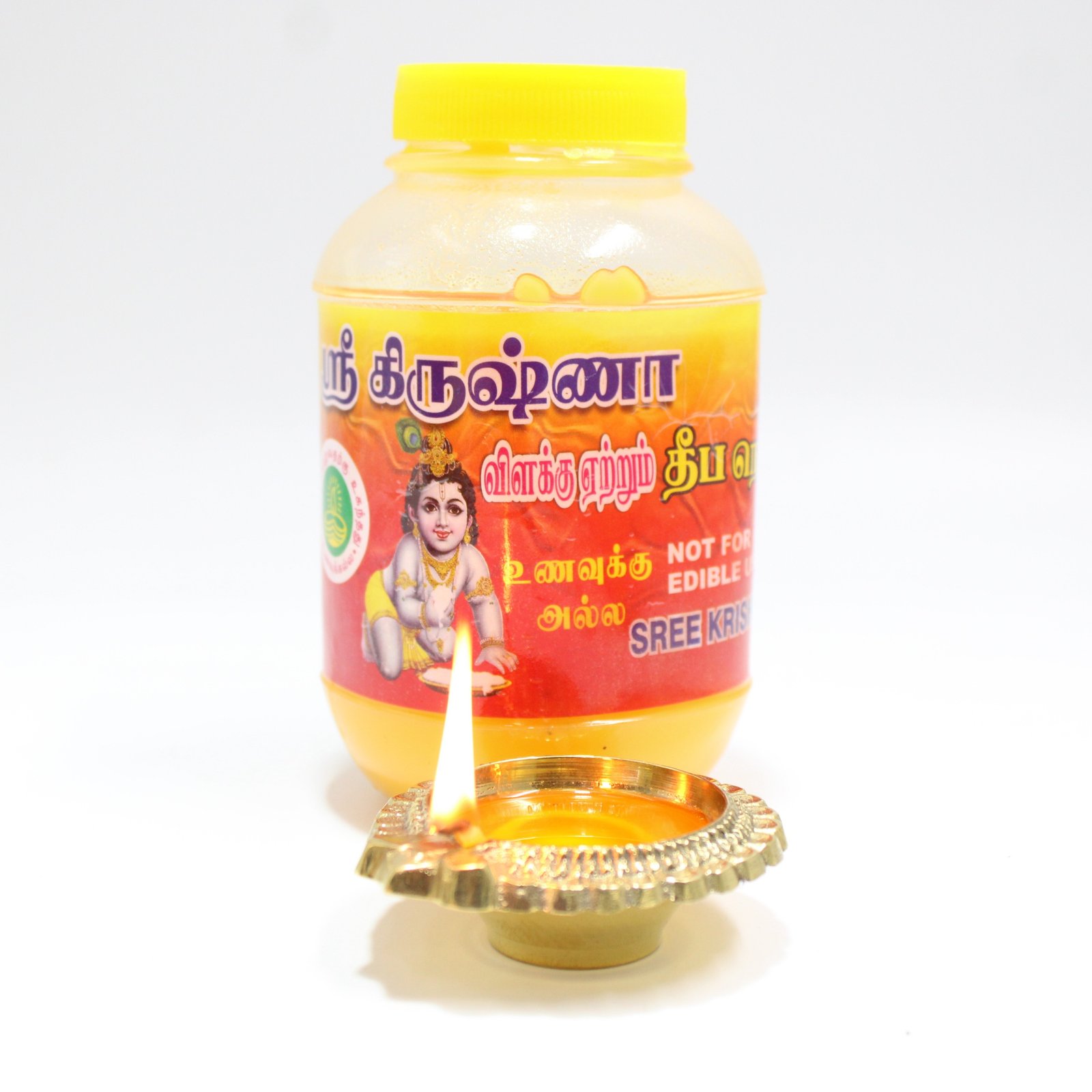 Vel Brand Premium Natural Krishna Ghee 500ml For Pooja lamp oil | Divine India - Image 2