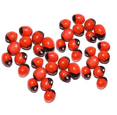 Kundrinmani, Red Beeds Chirmi Seeds Gunja Seeds For Pooja Indian Prayer Item